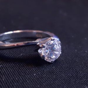 !!STOLEN!! 14 Carat White Gold Engagement Ring with 0.75ct Cubic Zirconia