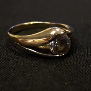 !!STOLEN!! 14 Carat Yellow & White Gold Engagement Ring with 0.75ct Cubic Zirconia